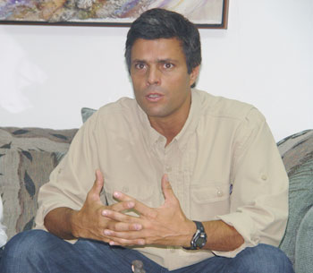 Leopoldo LÃ³pez :: Nueva Prensa de Guayana. Foto: Guillermo Mora