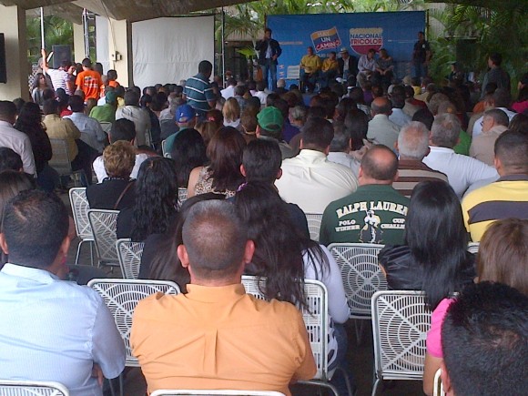 Leopoldo López en la instalación del Comando Tricolor Trujillo
