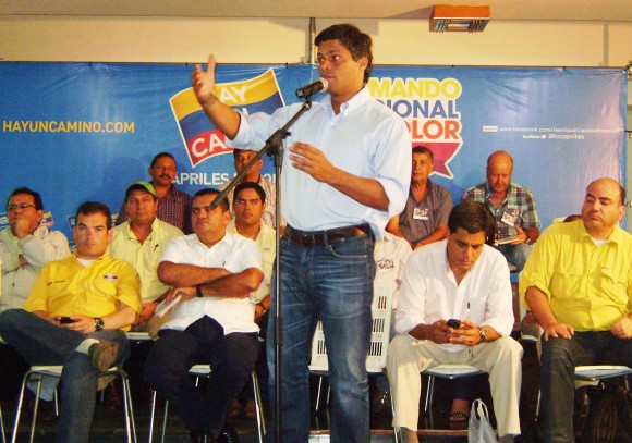 Leopoldo López en la instalación del Comando Tricolor Barinas